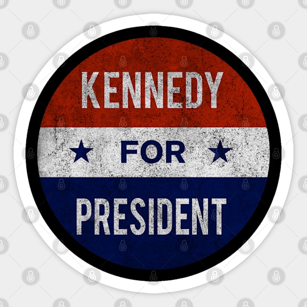 Vintage Kennedy For President JFK 1960 Washed Sticker by Flippin' Sweet Gear